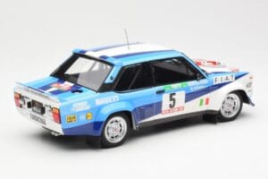 Fiat 131 Abarth #5 Team Fiat Works Rally Portugal 1980 Kyosho 1:18 08376A Kov – obrázek 3 z 8