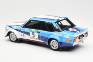 Fiat 131 Abarth #5 Team Fiat Works Rally Portugal 1980 Kyosho 1:18 08376A Kov – obrázek 7 z 8