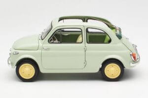 Fiat Nuova 500 Clear Zelený Kyosho 1:18 08966LG Kov – obrázek 4 z 8