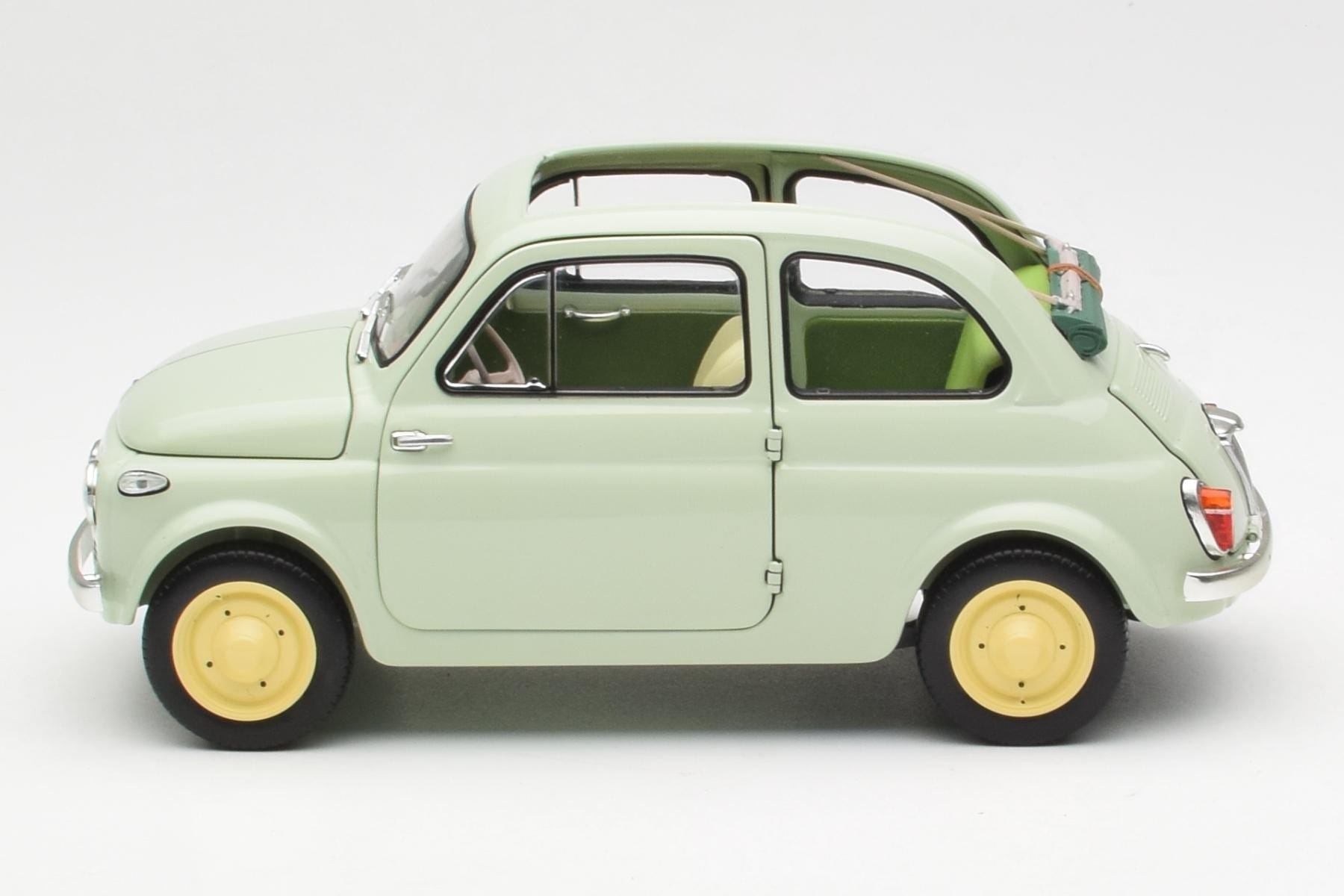 Fiat Nuova 500 Clear Zelený Kyosho 1:18 08966LG Kov – obrázek 4 z 8