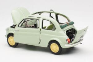 Fiat Nuova 500 Clear Zelený Kyosho 1:18 08966LG Kov – obrázek 5 z 8