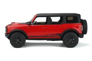 Ford Bronco 4-Door Wildtrak Červený GT Spirit 1:18 GT360 Pryskyřice – obrázek 3 z 5