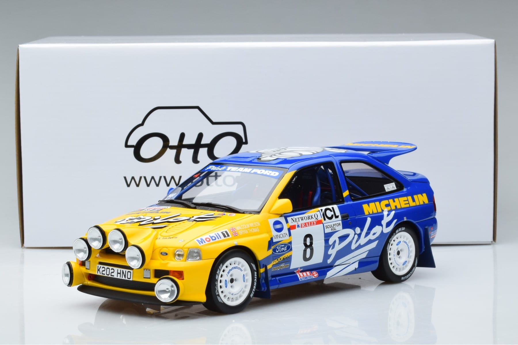 Ford Escort RS Cosworth Group A #8 Michelin M. Wilson Lombard RAC Rally 1993 Otto 1:18 OT994 Pryskyřice – obrázek 6 z 6