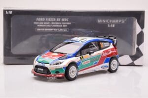 Ford Fiesta RS WRC Ford Abu Dhabi #3 M. Hirvonen / J. Lehtinen Winner Rally Australia 2011 Minichamps 1:18 151110803 Kov – obrázek 6 z 6