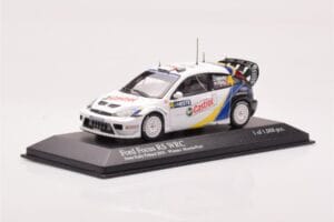 Ford Focus RS WRC #4 M. Martin / M. Park Neste Rally Finland Winners 2003 Minichamps 1:43 400038304 Kov – obrázek 2 z 4