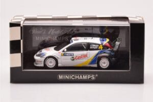 Ford Focus RS WRC #4 M. Martin / M. Park Neste Rally Finland Winners 2003 Minichamps 1:43 400038304 Kov – obrázek 4 z 4
