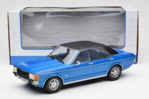 Ford Granada Mk1 Metalická Modrá Matná Černá MCG 1:18 MCG18394 Kov – obrázek 6 z 6
