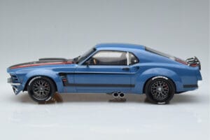 Ford Mustang Boss Cobra Ruffian Cars Modrý GT Spirit 1:18 GT426 Pryskyřice – obrázek 3 z 6