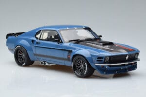 Ford Mustang Boss Cobra Ruffian Cars Modrý GT Spirit 1:18 GT426 Pryskyřice – obrázek 4 z 6