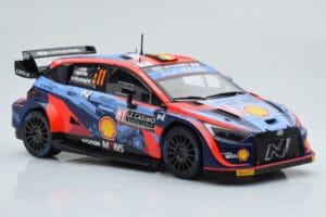 Hyundai i20 N Rally1 #11 T. Neuville / M. Wydaeghe Rally Monte Carlo 2022 IXO 1:18 18RMC112 Kov – obrázek 4 z 6