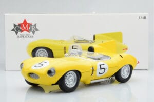 Jaguar D-Type #5 Ecurie Nationale Belge 24 Hours of Le Mans 1956 CMR 1:18 CMR143 Kov – obrázek 6 z 6