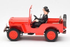 Jeep Willys Tintin 2 Figurky UT Models 1:18 180150000 Kov – obrázek 3 z 6