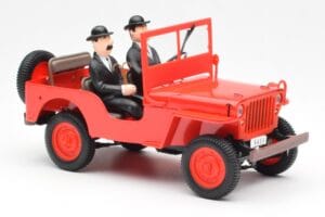 Jeep Willys Tintin 2 Figurky UT Models 1:18 180150000 Kov – obrázek 4 z 6
