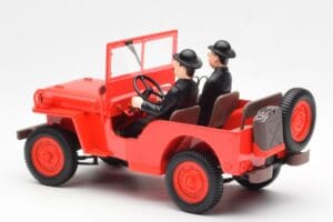 Jeep Willys Tintin 2 Figurky UT Models 1:18 180150000 Kov – obrázek 5 z 6