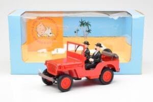 Jeep Willys Tintin 2 Figurky UT Models 1:18 180150000 Kov – obrázek 6 z 6
