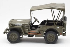 Jeep Willys S Plachtou UT Models 1:18 180149002 Kov – obrázek 3 z 6