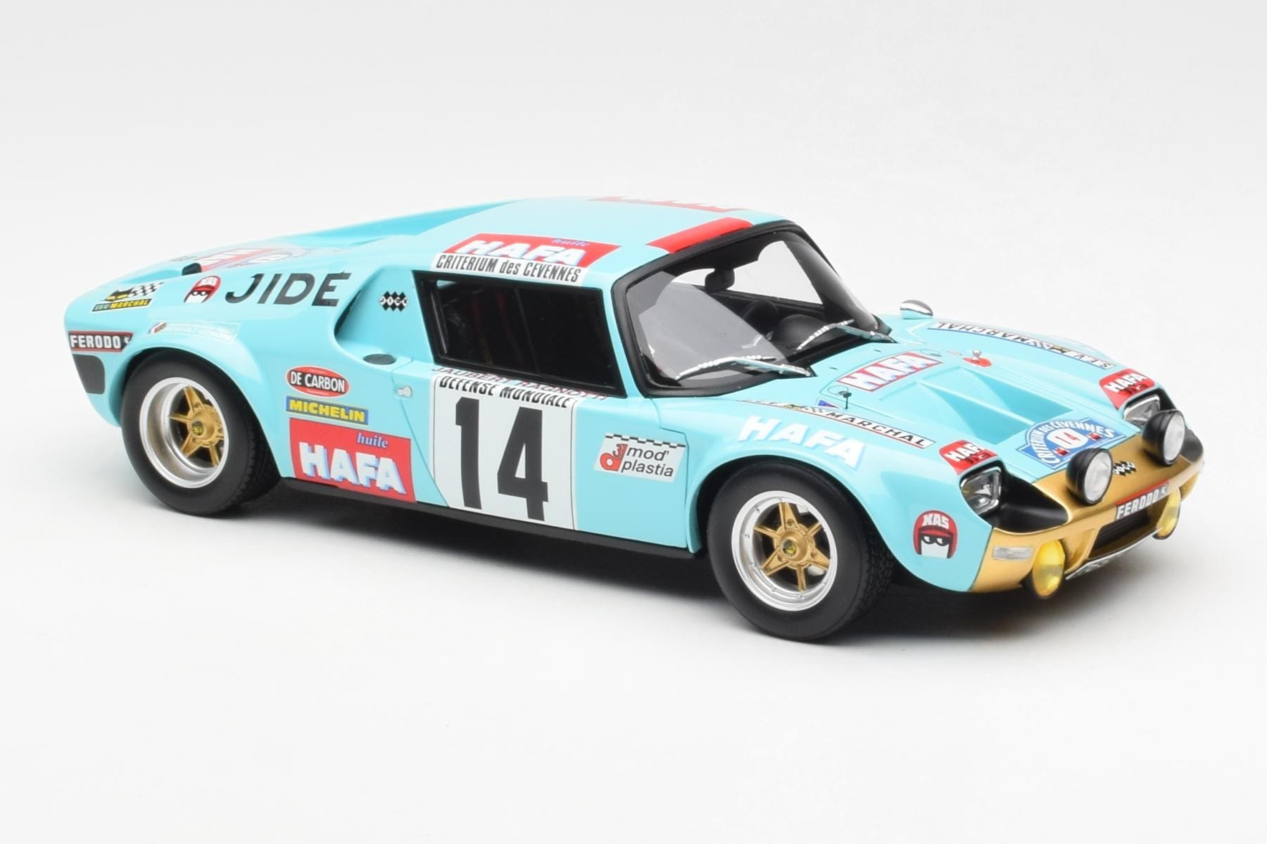 Jide 1600S Gr.4 #14 J. Ragnotti / Jaubert Criterium des Cevennes 1972 Otto 1:18 OT287 Pryskyřice – obrázek 4 z 6