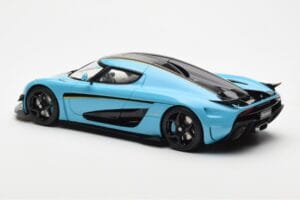 Koenigsegg Regera Baby Modrý GT Spirit 1:18 GT881 Pryskyřice – obrázek 5 z 6