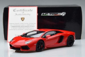 Lamborghini Aventador LP700-4 Andromeda Červený AUTOart 1:18 74669 Kov – obrázek 10 z 10