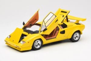 Lamborghini Countach LP 5000 Quattrovalvole Žlutý Kyosho 1:18 08320Y Kov – obrázek 2 z 8