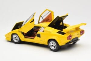 Lamborghini Countach LP 5000 Quattrovalvole Žlutý Kyosho 1:18 08320Y Kov – obrázek 5 z 8