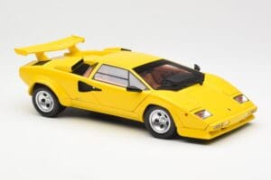 Lamborghini Countach LP 5000 Quattrovalvole Žlutý Kyosho 1:18 08320Y Kov – obrázek 6 z 8