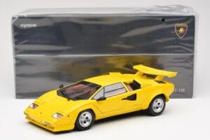 Lamborghini Countach LP 5000 Quattrovalvole Žlutý Kyosho 1:18 08320Y Kov – obrázek 8 z 8