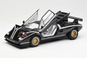 Lamborghini Countach LP 500R Černý Kyosho 1:18 08320C Kov – obrázek 2 z 8