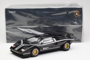 Lamborghini Countach LP 500R Černý Kyosho 1:18 08320C Kov – obrázek 8 z 8