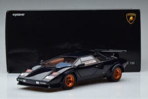 Lamborghini Countach LP500S Walter Wolf Tmavě Modrý Kyosho 1:18 08320D Kov – obrázek 11 z 11