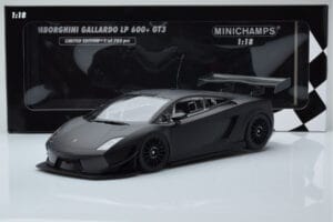 Lamborghini Gallardo LP600+ GT3 Matná Černá Minichamps 1:18 151111100 Kov – obrázek 6 z 6