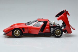Lamborghini Miura SVR Červený Kyosho 1:18 08319RBK Kov – obrázek 4 z 9