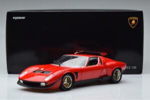 Lamborghini Miura SVR Červený Kyosho 1:18 08319RBK Kov – obrázek 9 z 9