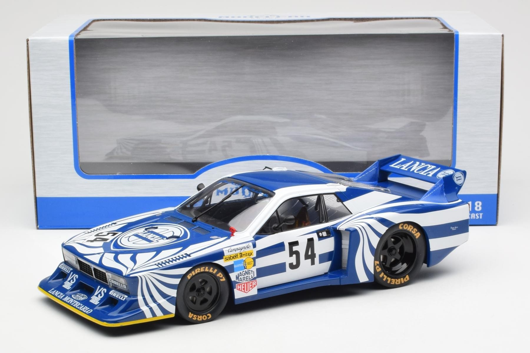 Lancia Beta Montecarlo Gr.5 #54 W. Röhrl / M. Alboreto 6 Hours of Silverstone 1980 MCG 1:18 MCG18815R Kov – obrázek 6 z 6