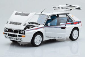 Lancia Delta HF Integrale 6 Bílý Kyosho 1:18 08344E Kov – obrázek 2 z 8