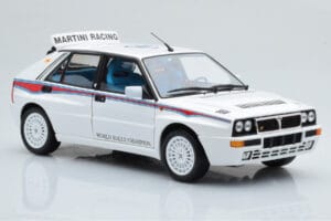 Lancia Delta HF Integrale 6 Bílý Kyosho 1:18 08344E Kov – obrázek 6 z 8