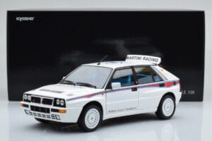 Lancia Delta HF Integrale 6 Bílý Kyosho 1:18 08344E Kov – obrázek 8 z 8