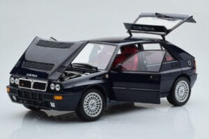 Lancia Delta HF Integrale Club Italia Modrý Kyosho 1:18 08343SC Kov – obrázek 2 z 8