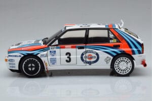 Lancia Delta HF Integrale Evoluzione #3 D. Auriol / B. Occelli Tour de Corse 1992 Kyosho 1:18 08348H Kov – obrázek 4 z 9