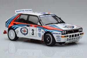 Lancia Delta HF Integrale Evoluzione #3 D. Auriol / B. Occelli Tour de Corse 1992 Kyosho 1:18 08348H Kov – obrázek 5 z 9