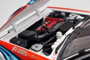 Lancia Delta HF Integrale Evoluzione #3 D. Auriol / B. Occelli Tour de Corse 1992 Kyosho 1:18 08348H Kov – obrázek 8 z 9