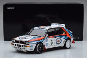 Lancia Delta HF Integrale Evoluzione #3 D. Auriol / B. Occelli Tour de Corse 1992 Kyosho 1:18 08348H Kov – obrázek 9 z 9