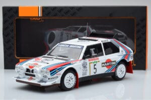 Lancia Delta S4 #5 M. Biasion / T. Siviero Rally San Remo 1986 IXO 1:18 18RMC130B Kov – obrázek 6 z 6