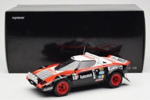 Lancia Stratos HF #1 Hunsruck Rally 1978 Kyosho 1:18 08130D Kov – obrázek 8 z 8