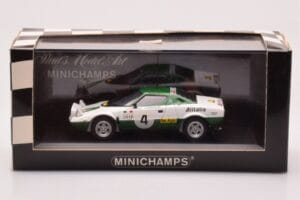 Lancia Stratos Alitalia #4 B. Waldegaard / H. Thorzelius Winner Rally Sweden 1975 Minichamps 1:43 430751204 Kov – obrázek 4 z 4