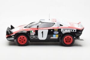 Lancia Stratos HF #1 Lancia Pirelli W. Rohrl / C. Geistdorfer Winners Dynabit Saarland Rallye 1978 Minichamps 1:18 155781701  – obrázek 3 z 6