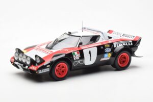 Lancia Stratos HF #1 Lancia Pirelli W. Rohrl / C. Geistdorfer Winners Dynabit Saarland Rallye 1978 Minichamps 1:18