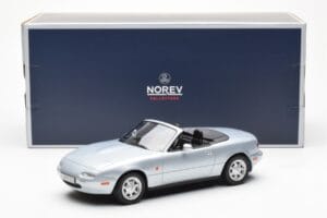 Mazda MX-5 NA Stříbrný Norev 1:18 188023 Kov – obrázek 7 z 7