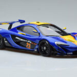 McLaren P1 GTR Modrá Se Žlutými Pruhy AUTOart 1:18 - image 5 of 7