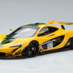 McLaren P1 GTR Žlutá Se Zelenými Pruhy AUTOart 1:18